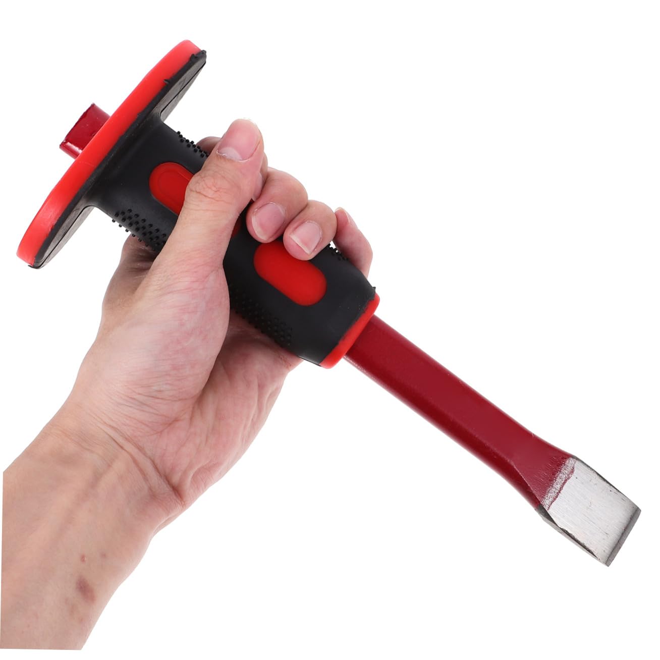POPETPOP Set di Scalpelli per Muratura Pesanti 2 Pezzi 250mm in Acciaio Cromo-vanadio Protezione la Mano per Intaglio e Demolizione in Edilizia