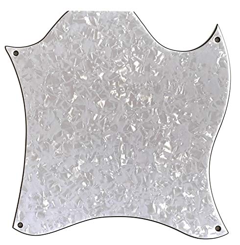 For US Gibson SG Standard Blank Style Guitar Pickguard Scratch Plate (4 Ply White Pearl)