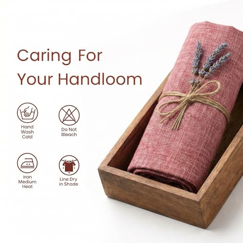 Image of Unstitched Cotton Fabric for Men and Women - Light Weight Trending Self Pattern Khadi Cotton Fabric Material (3 Meter, Light Pink)