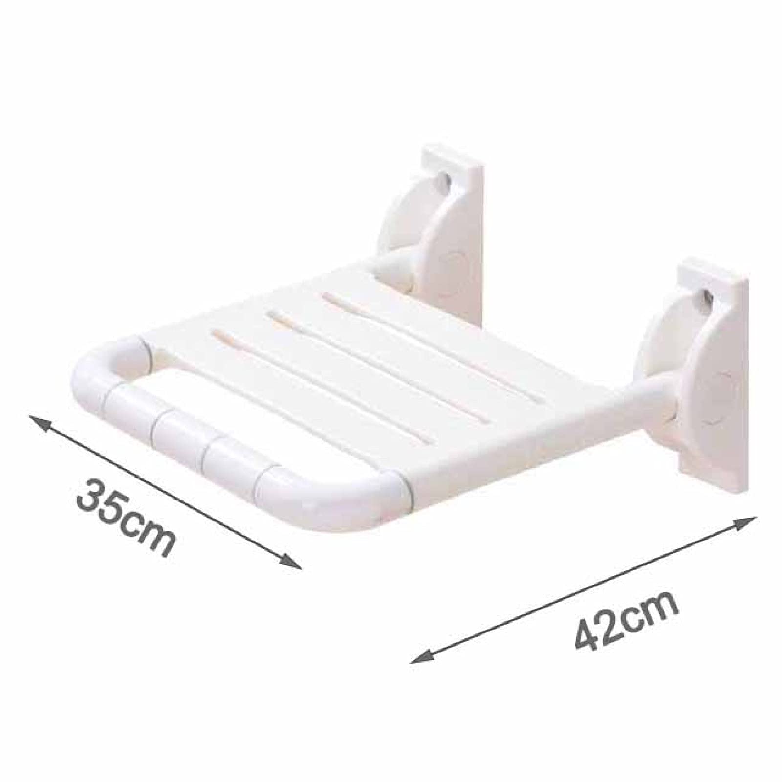 Silla de Ducha abatible para Personas Mayores, Asiento de Ducha Plegable Montaje en Pared soporta hasta 300 kg para Personas Mayores, Ancianos, discapacitados, lesionados,White