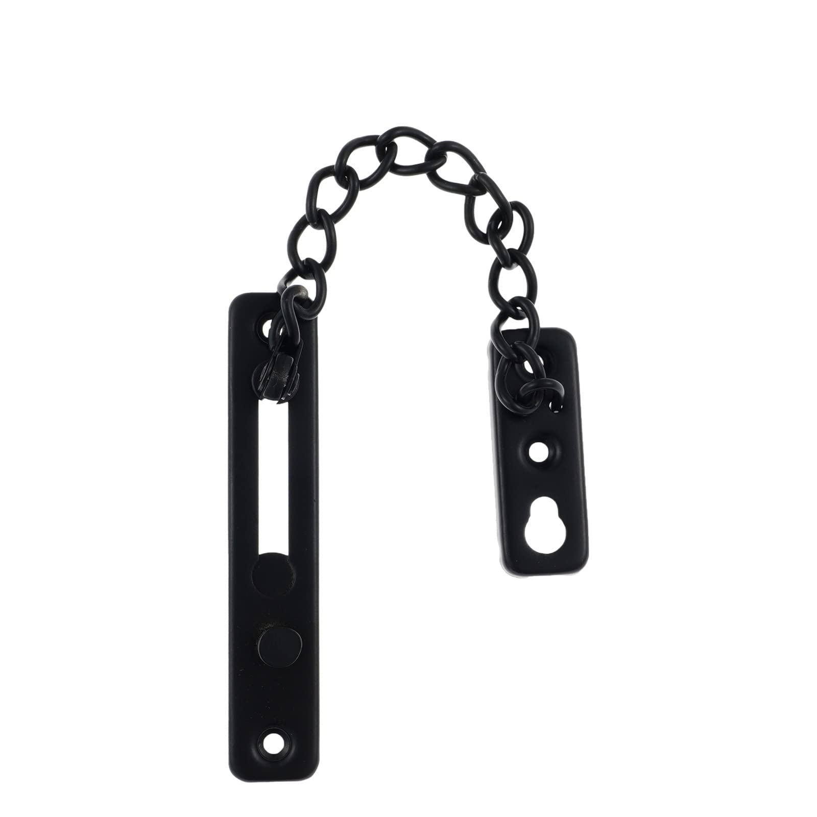 Securi Hardware Türketten aus Edelstahl, Diebstahlschutz, für Zuhause und Büro, sichere Schraube, 2 Stück (schwarz)
