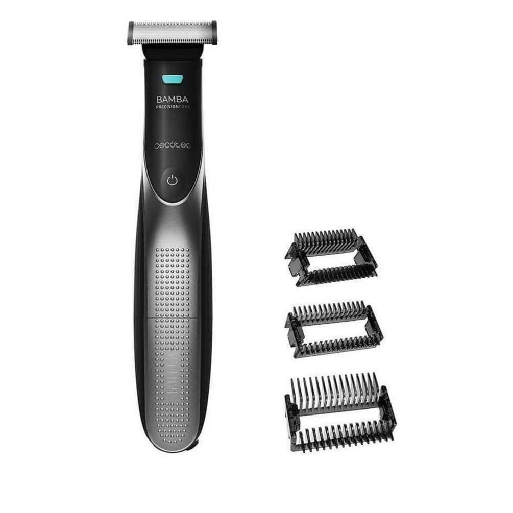 Cecotec Recortador de Barba Multifunción Bamba PrecisionCare 7500 Power Blade. Cuchillas de Acero Inoxidable, Resistente al agua, Batería de Lítio, Autonomía hasta 60 min, 3 Peines guía