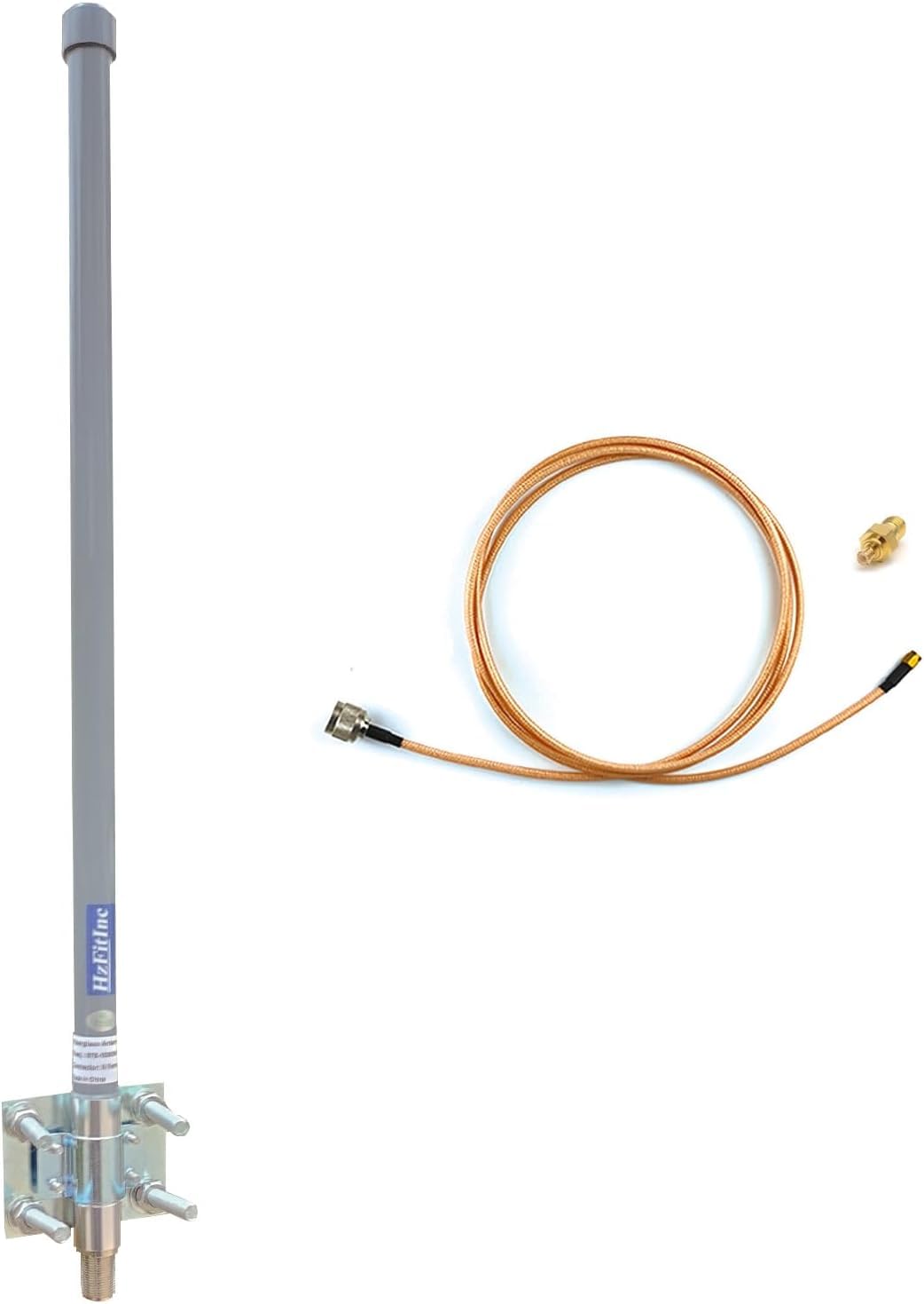 Antena ADS-B de 1090 MHz y 978 MHz de Doble Banda 6dBi de Alta Ganancia con Cable RG58 SMA Conector Macho Adaptador Mcx
