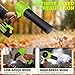 Cordless Leaf Blower, 800,000 RPM Handheld Portable Leaf Blowers with 2 X 4.0Ah Batteries, High-Speed Turbo Jet Blower Lightweight for Cleaning Yard, Patio,Leaves, Dust