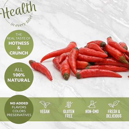 NUTS U.S. – Whole Red Chili Pepper Chips | Spicy Charm | All Natural | Vegan And Non-GMO | No Additives | 4 oz Resealable Jar - Image 6