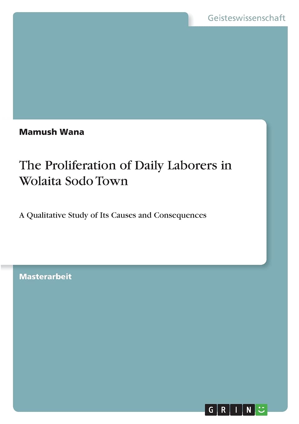 The Proliferation of Daily Laborers in Wolaita Sodo Town: A Qualitative Study of Its Causes and Consequences