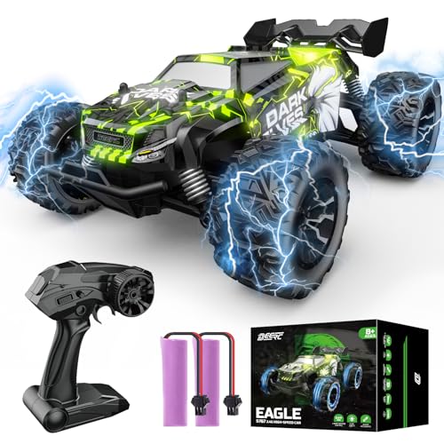 DEERC - DEERC RC Car W/LED Car Shell, 2.4GHz Remote Control Cars, All Terrain RC Truck W/ 2 Rechargeable Batteries, 40 mins Playtime, Rock Crawler, Monster Truck Gift Toys for Beginners Kids Boys Adults - -7%