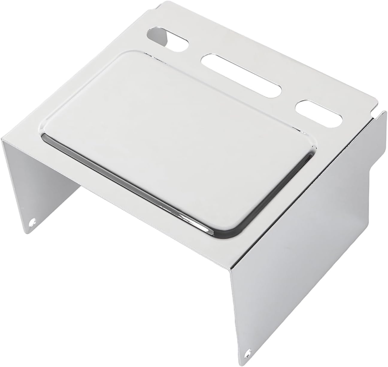 Chrome Motorcycle Battery Box Cover Wrap Around Protector for Harley Dyna Wide Glide FXDWG 1991-1996, Sportster XL 1982-1999