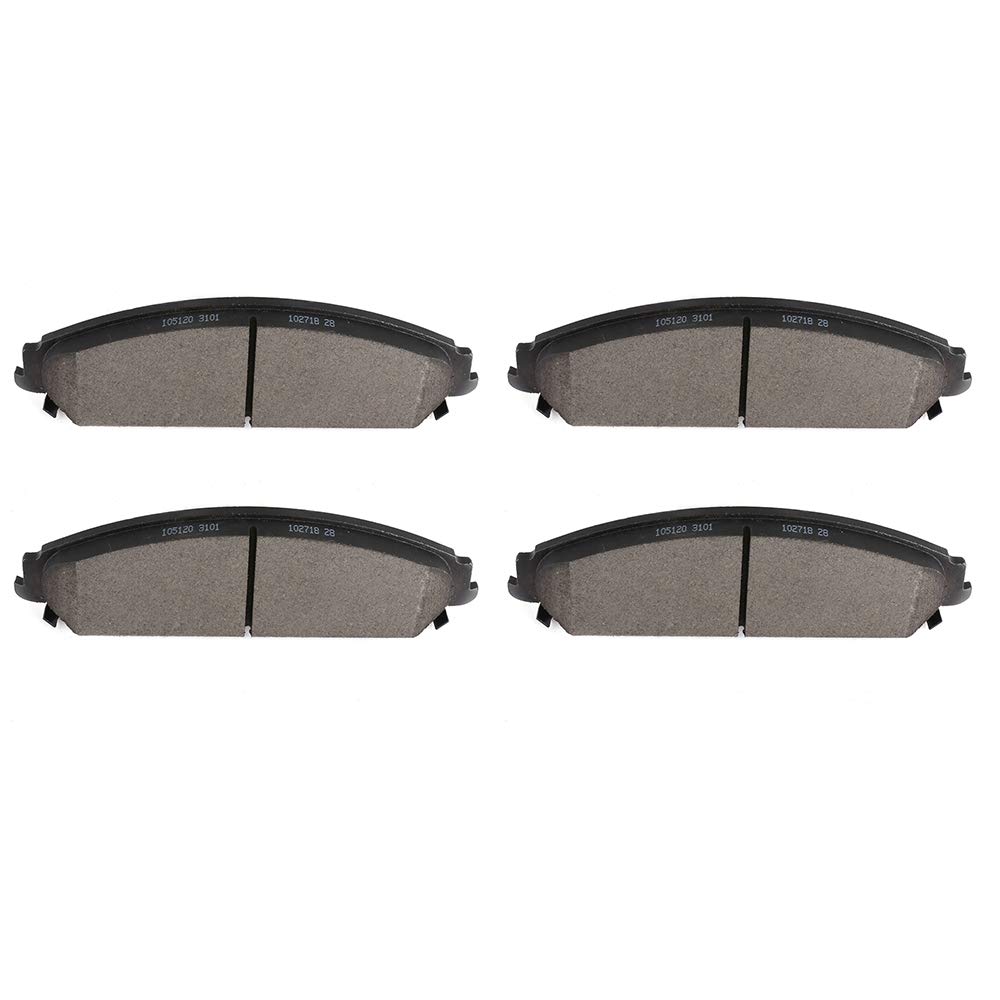 cciyu Professional Ceramic Front Brakes Pads Set fit For Chrysler 200,300,13-14 For Dodge Avenger,08-09 For Dodge Caliber,09- For Dodge Challenger,06- For Dodge Charger,05-08 For Dodge Magnum