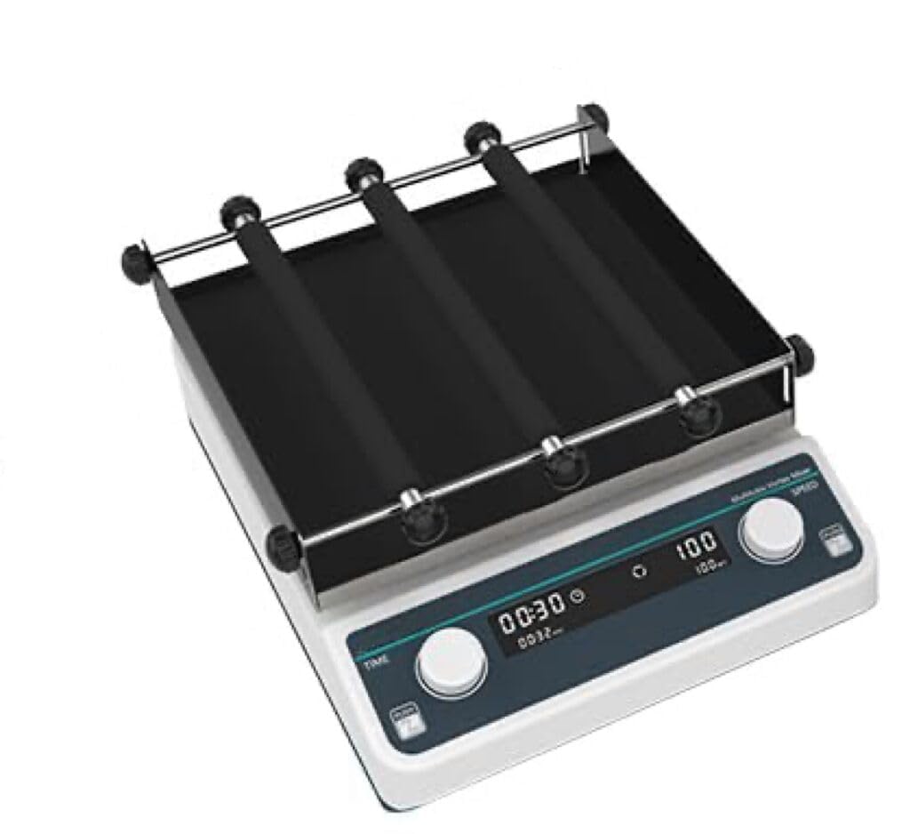 Benchtop Orbital Shaker with Speed Range 40 to 200rpm Plate Size 250 * 250mm Max Load 2kg Orbit Diameter 20mm Adjustable Speed and Timing Control