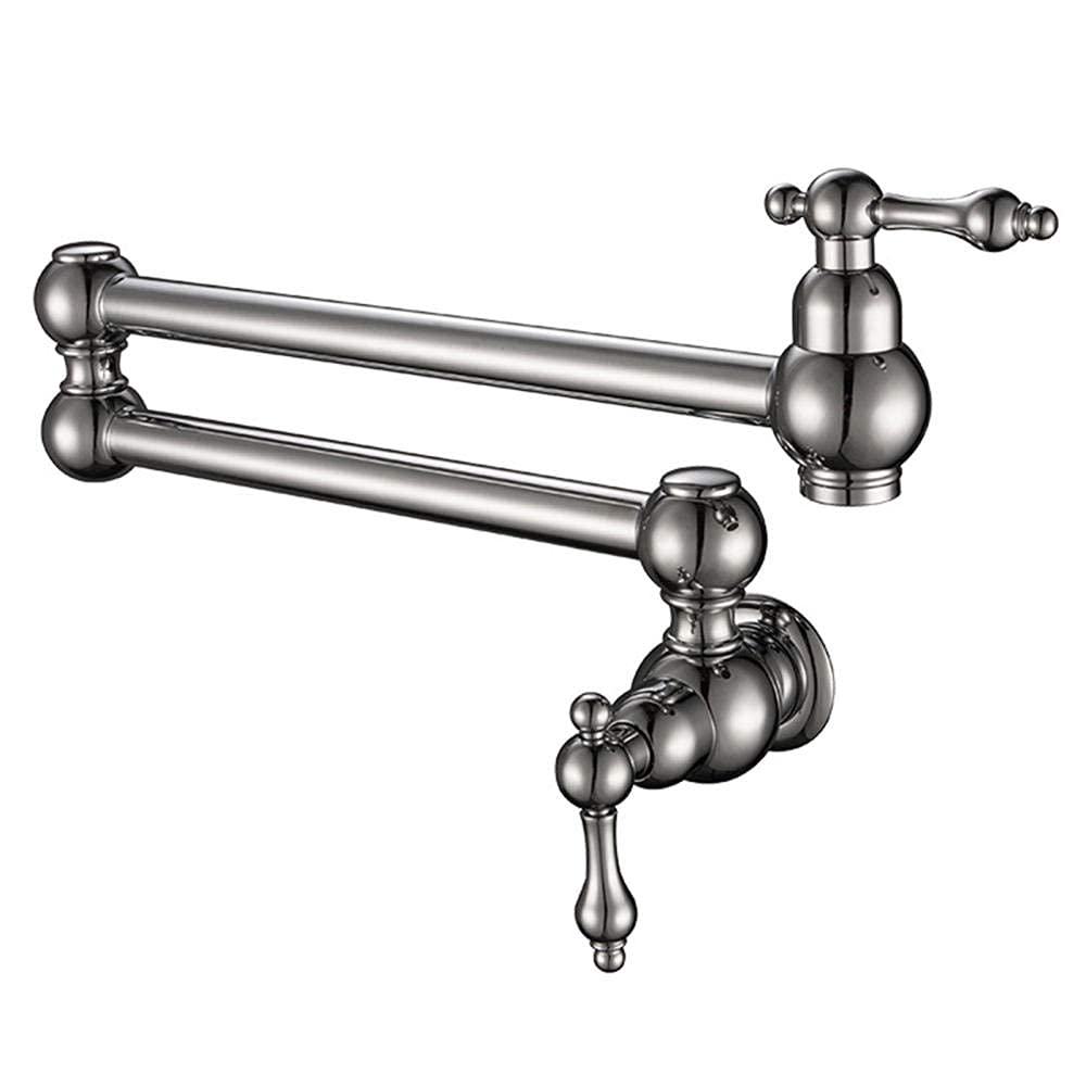 Robinetterie de cuisine en laiton chrome haut de gamme avec double bras