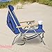 Rio Beach Original 4-Position Steel Backpack Chair with Pillow, Hands-Free Beach Chair Backpack for Adults, Navy