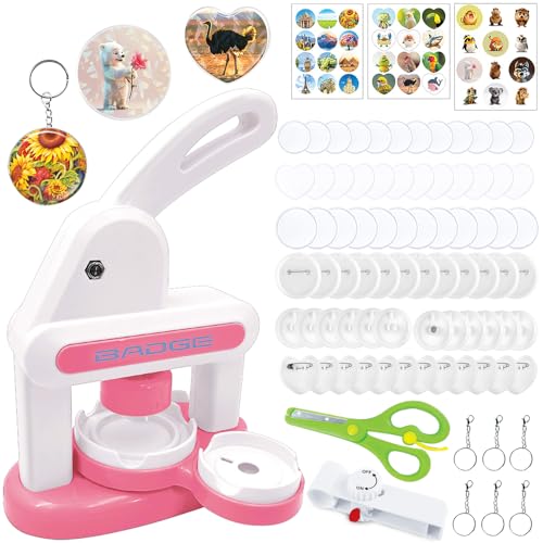 Machine à boutons 2025 rose le cadeau créatif idéal sans installation - 2