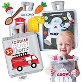 Curious Columbus Quiet Book. When I Grow Up. Fabric Busy Book Travel Toy. Educational Activity Toy for Toddlers, Preschool and Pre-K Early Learning