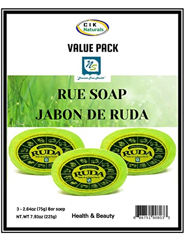 Rue Soap Jabon De Ruda Value Pack (3 bar Soaps)