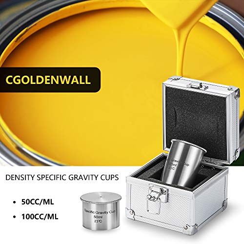 Copa de gravedad específica CGOLDENWALL 100 ml acero miniatura 4