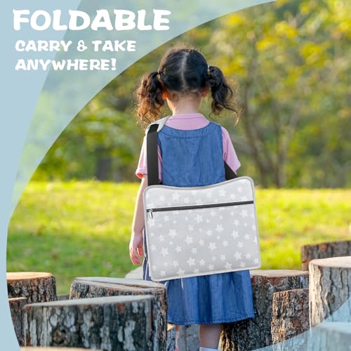Image of MENZOKE Kids Travel Tray for Toddler Car Seat, Toddler Gift for Boy | Road Trip Essentials Accessories Lap Tray with Dry Erase Board, iPad Holder Stand & Cooler Cup Holder as Birthday Gift, Grey