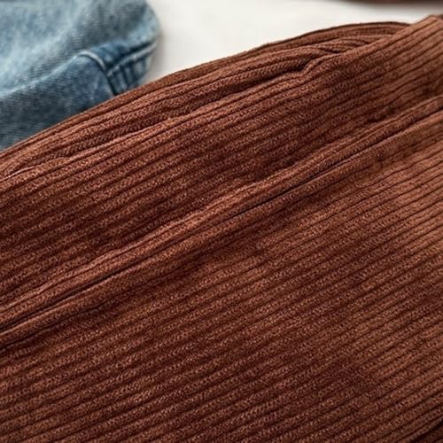 BABYVIVA 2023 Gürteltasche für Damen, Cord-Bauchtasche, großes Fassungsvermögen, einfarbig, Gürteltasche, Brusttasche für Mädchen, vielseitige Umhängetasche (Khaki)