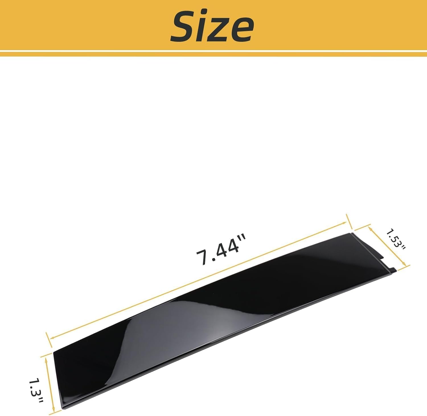 Flecto Right B Pillar Molding Compatible with Cadillac Escalade/ESV, Chevy Tahoe, Suburban, GMC Yukon/XL 2015-2020,Suburban 3500 HD 2016-2020 Passenger Side Outer Door Window Trim Molding 926-242