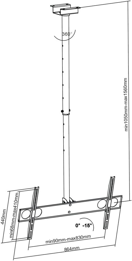 Up To 40% OFF InstallerParts Flat TV Ceiling Mount 37~70 Tilt/Swivel PLB-CE348 Black -- LCD LED Plasma TV Flat Panel Displays -- Great for Panasonic, Samsung, LG, Vizio, Sony, Dynex, Insignia and More! Exclusive InstallerParts Flat TV Ceiling Mount 37~70 Tilt/Swivel PLB-CE348 Black -- LCD LED Plasma TV Flat Panel Displays -- Great for Panasonic, Samsung, LG, Vizio, Sony, Dynex, Insignia and More!