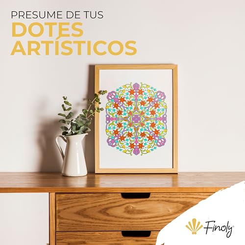 Miniatura 6 de Finoly Libro Mandalas Adultos Libros De Colorear En Tamaño A4