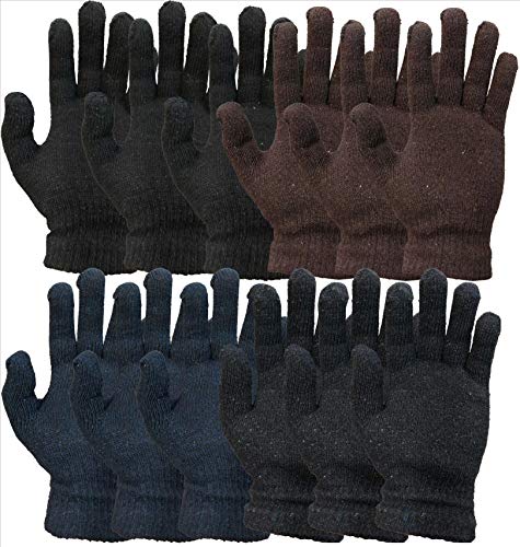 Yacht & Smith Winter Beanies & Gloves For Men & Women, Warm Thermal Cold Resistant Bulk Packs