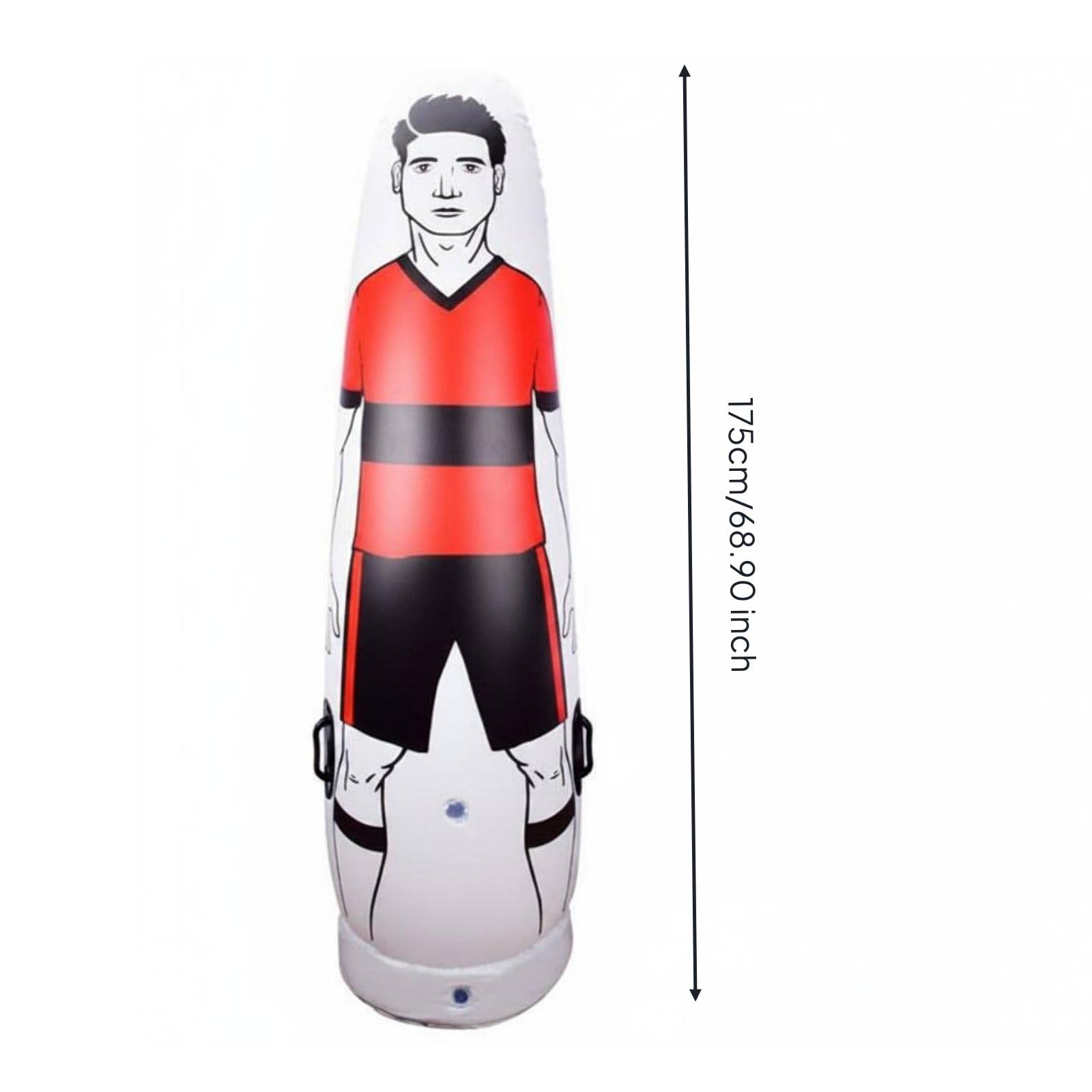 Football Training Dummy Manichino Allenamento Calcio Barriera Punizioni Gonfiabile Simulatore Avversario PVC Robusto con Base Autoraddrizzante Adatto