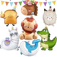 99 Stück Capybara Geburtstag Dekoration,Capybara Figur Harz Ornamente Figures Kuchendeko Cupcake Topper Luftballons Banner Für Kinder Geburtstag Party Dekoration