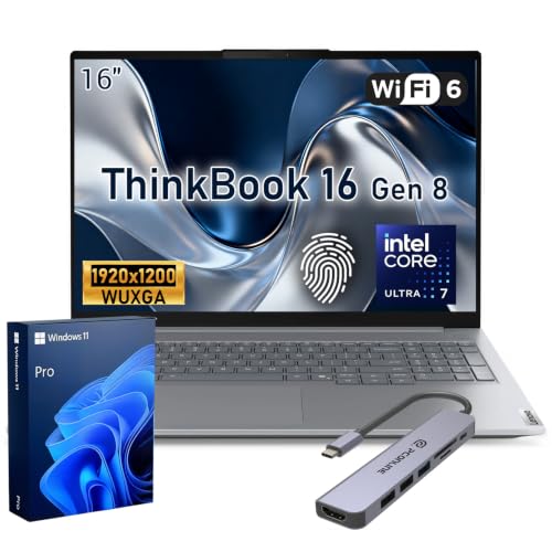 Image of Lenovo ThinkBook 16 Gen 8 Intel Core Ultra 7 255H Business AI Laptop
