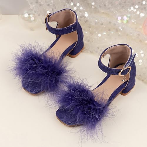 IWIHMIV Little Girls Sandals Girls Low Heels Sandals Open Toe Breathable Princess Summer Lightweight Soft Sole Sandals3