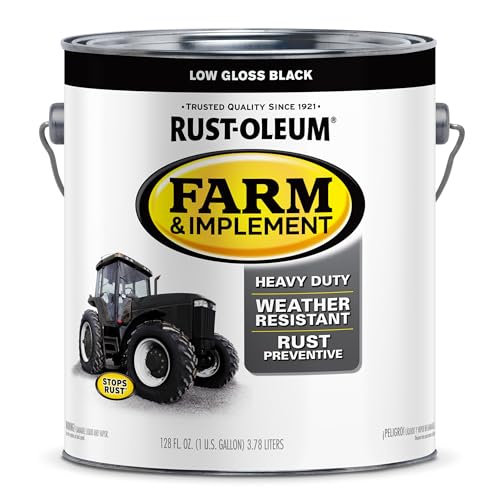 Rust-Oleum 280168 Farm & Implement Enamel Paint Gallon Low Gloss Black