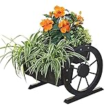 wagenrad deko weihnachten PERFEKTE DEKO – Der Blumenkasten eignet sich auch perfekt als Deko-Element für außen und innen. Z. B. mit vielen verschieden bunten Blumen stehend neben der Eingangstür.