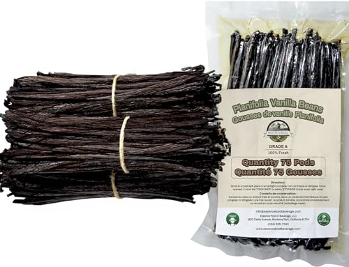 75 Vanilla Beans Bulk For Making Vanilla Extract...