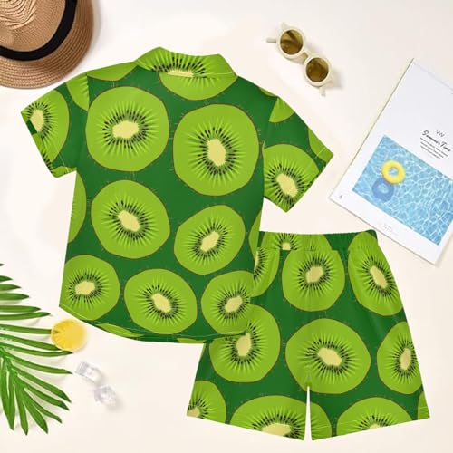 Image of visesunny Little Boys Short Sleeve T-Shirt Beach Shirts for Kids Casual Shorts Set Summer Clothes Outfits