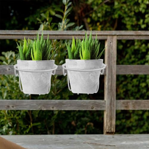 Soporte colgante para macetas estilo simple para decorar balcones 7