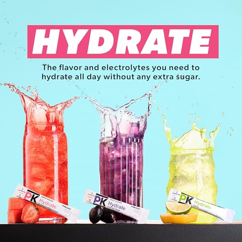 Image of Pure Kick Hydration Variety Pack, Sugar-Free Electrolyte Drink Mix, Strawberry Watermelon, Citrus, Concord Grape & Arctic Wave, Zero Sugar, 5 Calories, 20 Single-Serve Sticks