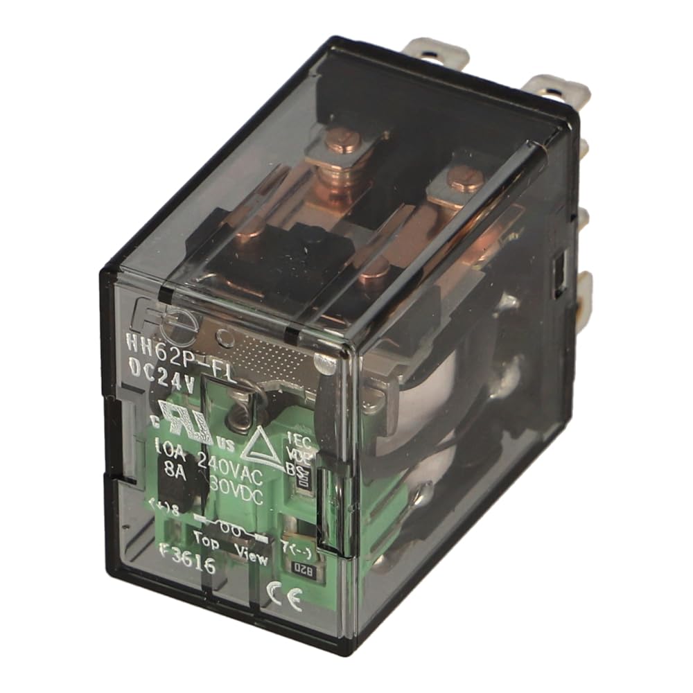 HH62P-FL/24 | RP2CPG-DE | FUJI HH62P-FL DC24V 2 Pole Plug in Type with Surge Suppression and Indicator (DC)