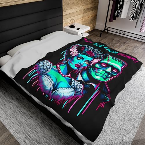 Generic Frankenstein And Bride Blanket thumb #3