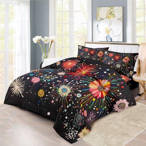 Housse de couette Nouvel An 3 pièces avec taies assorties