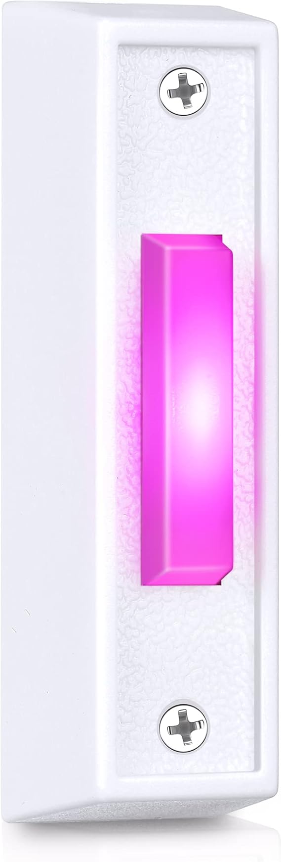 Lighted Doorbell Button, LED Rose Red Light Wired Door Bell Push Buttons, Wall Mounted Doorbell