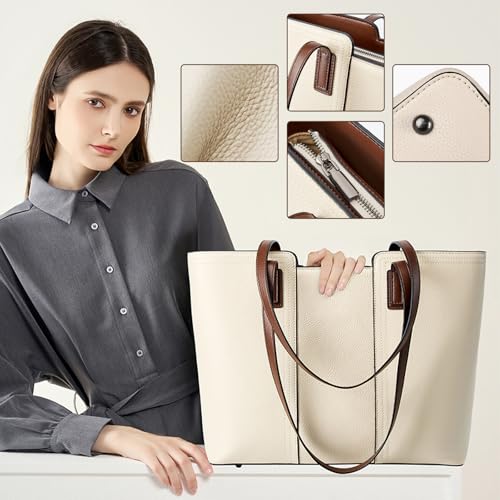 Tote Bag for Women Genuine Leather Shoulder Bags Top Handle Handbag for Travel Shopping Carry Multipurpose3