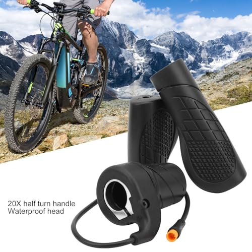 Metà Acceleratore per Bici, Mezza Torsione, Mezza Acceleratore per Bicicletta, Maniglia a Mezzo, Gomma Impermeabile, Impugnatura a Rotazione, Parte Modificata per Mountain