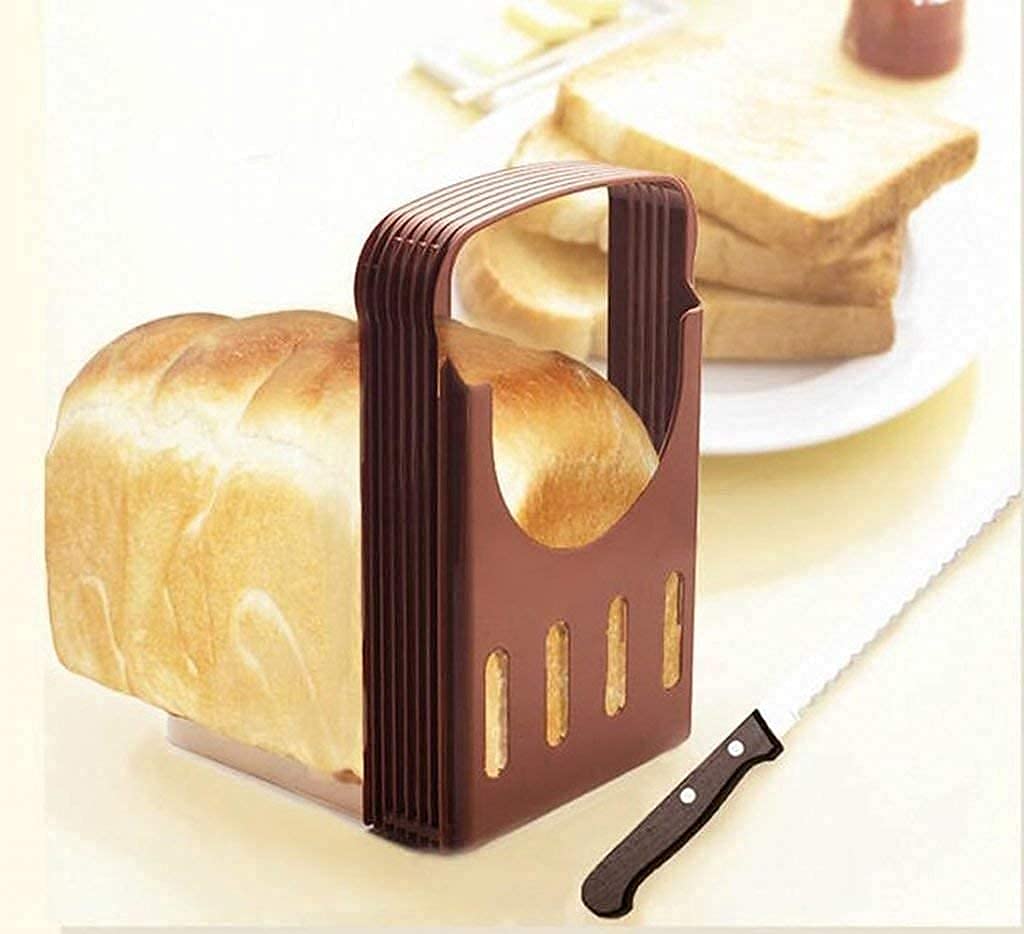 New Foldable and Adjustable Bread Slicer Toast Loaf Sandwich Cutter Cutting Slicing Mold Baking Tools Kitchen Gadgets