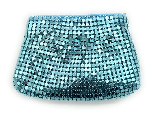 Vintage Mini Crossbody Purse for Women – Shiny Metal Mesh