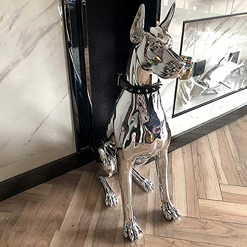 Sculptures Home Decor Home Decoration Sculpture Doberman Large Art Animal Statue Statuette Room Decoration Resin Statue Gift #TOP2