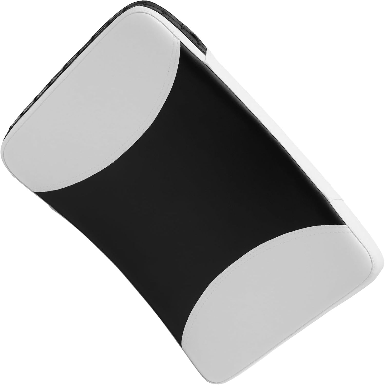 Vaguelly Taekwondo Kicking Pad Muay Thai Kickboxing Training Target Curved Large Black and White Sparring Shield for Martial Arts Practice