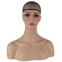 Vista 6 de Peluca de cosplay para mujeres con gorra, peluca de 28in largo y ondulado resistente al calor de AKStor, Azul
