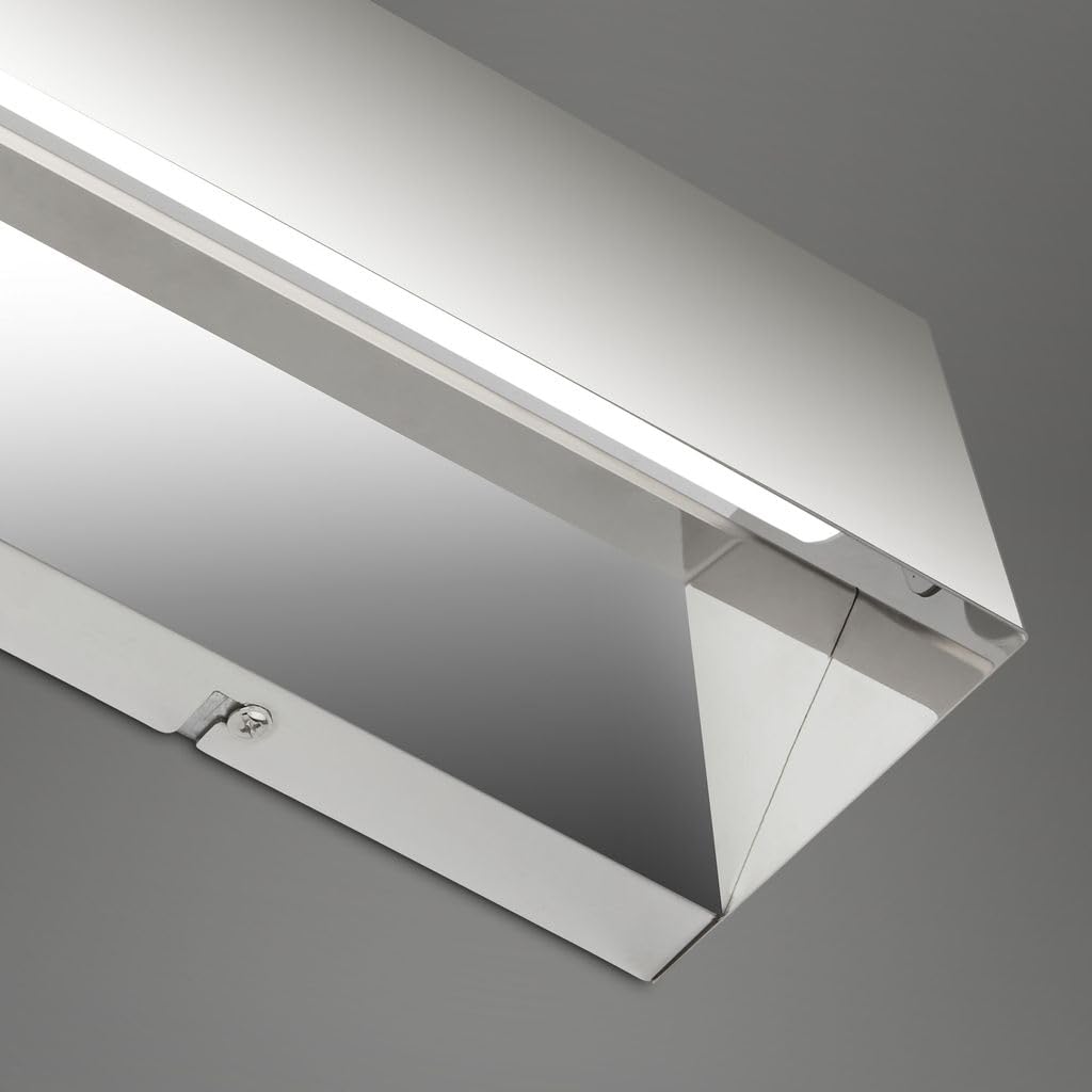 BRILONER - LED Badezimmer Wandleuchte, LED Wandlampe für den Innenbereich, Wandstrahler für den Außenbereich,, Schutzart IP44 gegen Spritzwasser, Chrom