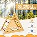 GLACER Triangle Climber, Kids Wooden Climbing Triangle Ladder, 3 Levels Climbing Difficulty, Indoor Climbing Toys for Playground, Kids Climber Ladder Equipment, Play Gym Set Boys Girls Gift