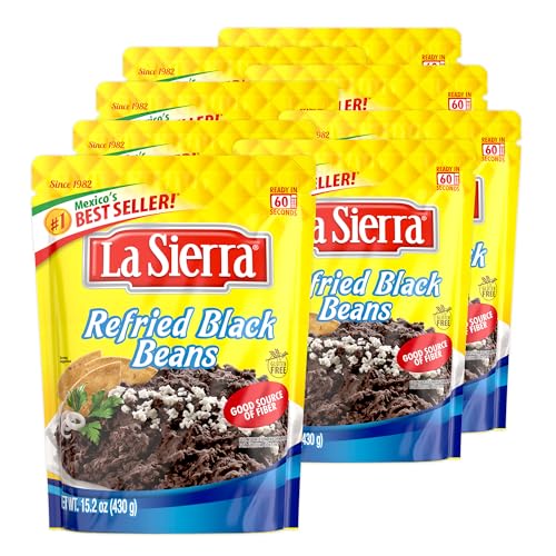 La Sierra Refried Black Beans (Pack of 8)